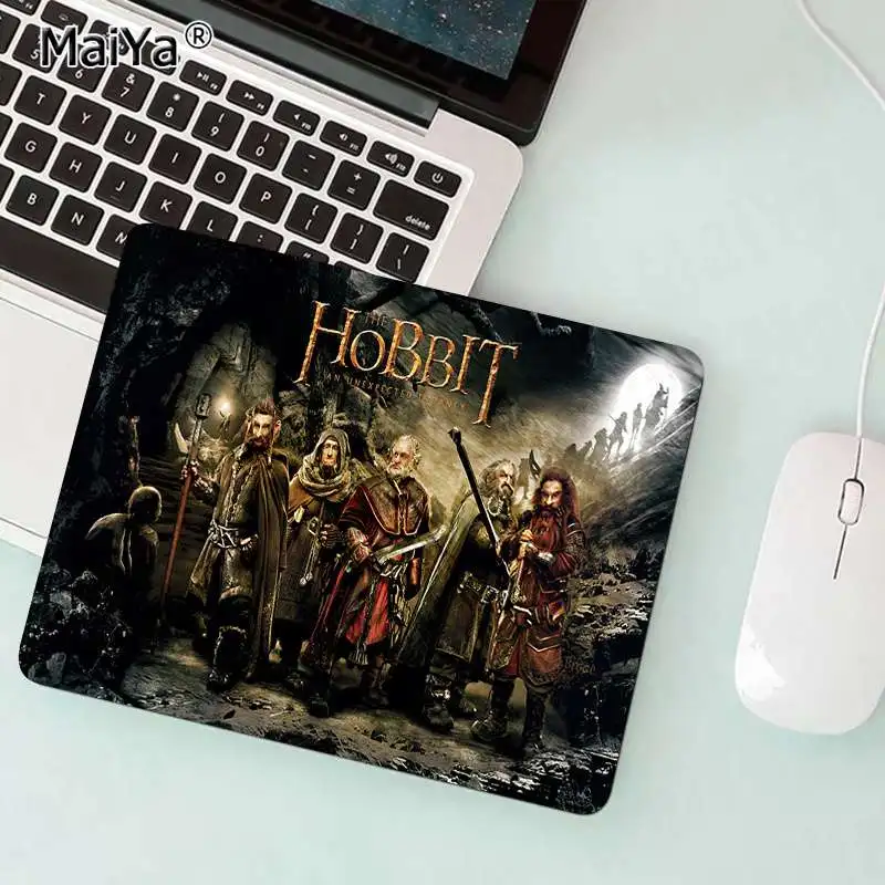 Not Lock Edge20x25cm Maiya персонализированные крутые модные фильмы Hobbit1 резиновый ПК игровой коврик для мыши - Цвет: Not Lock Edge20x25cm