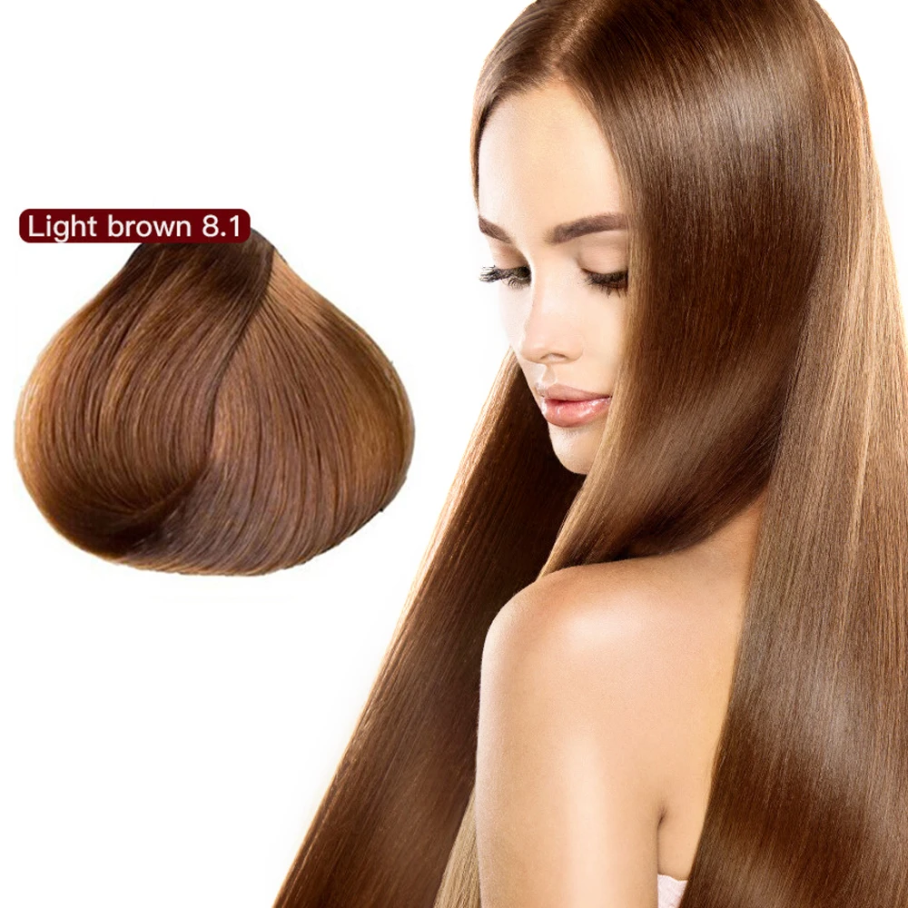 500ml Natural Argan Oil Essence Instant Hair Dye Shampoo Instant Hair Color Cream Cover Permanent Hair Coloring Shampoo  Women