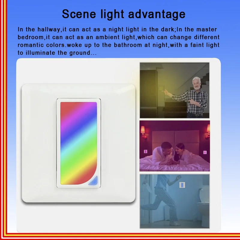 

Eu 100-240v Smart Led/rgb Scene Light Wifi Switch Voice Control Amazon Alexa And Google Home With Smart Life/tuya App