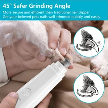 

dog nail grinder Electric Nail Grinder Puppy Kitten USB Charging Nails Trimmer Clipper Nail Cutter Pets Care Grooming Supplies