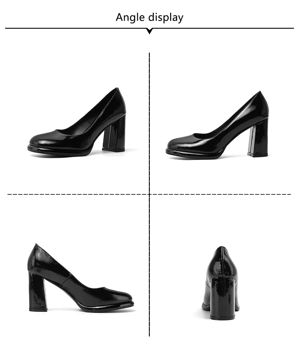 ROBESPIERE/Лидер продаж; женские свадебные туфли-лодочки; пикантные красные лакированные кожаные туфли; женские туфли-лодочки с закрытым носком на толстом каблуке; большие размеры; A45
