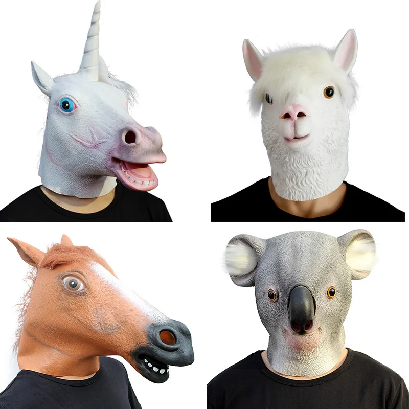 

Halloween Mask New Style Funny Latex Head Case Ball Facial Makeup Horror Mask