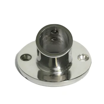 

Pipe Hand Rail Fitting Round Base Boat Flatness 7/8 inches Deck 60 degrees