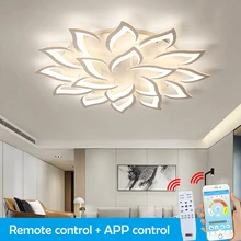 LED Chandelier For Living Room Bedroom Home Modern Ceiling Light LED Ceiling Chandelier Lighting Remote Control Lights for Room
