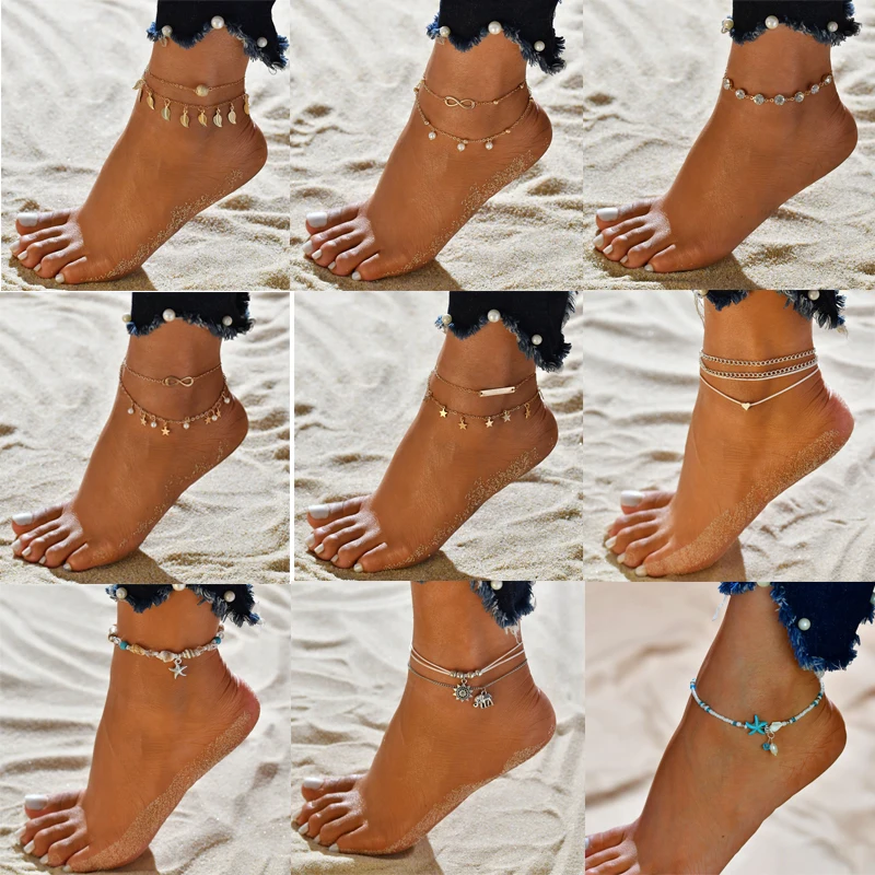 Simple Slim Adjustable Ankle bracelets Silver Color Anklets for Women Summer Beach on the Leg Chain Cheville Foot Jewellery Simple Slim Adjustable Ankle bracelets Silver Color Anklets for Women Summer Beach on the Leg Chain Cheville Foot Jewellery