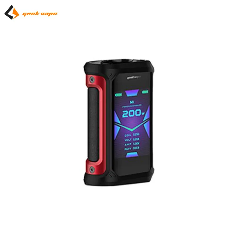 Geekvape Aegis X box mod 200 Вт как 2,0 чипсет водонепроницаемый Vape Mod fit Cerberus Tank с oled-экраном питание от 18650 бокс мод - Цвет: Red Black