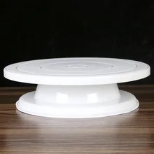 Пластиковый поворотный стол для торта вращающийся инструмент для выпечки DIY 10 дюймов кремовая подставка для пирожных поворотный стол для торта