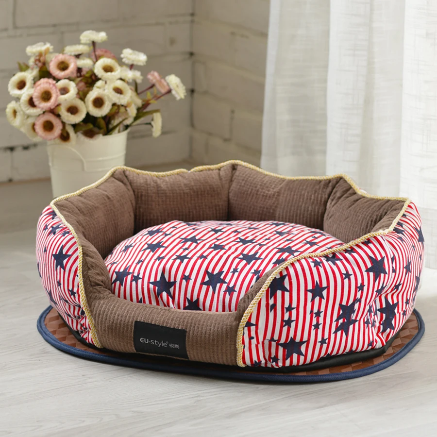Travel Dog Nest Bed House Mat Cool Washable Large Pet Puppy Bed Fence