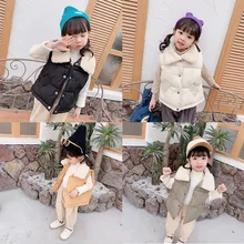 Детский жилет осенне-зимний стильный жилет для мальчиков и девочек толстый теплый детский жилет из берберского флиса в западном стиле