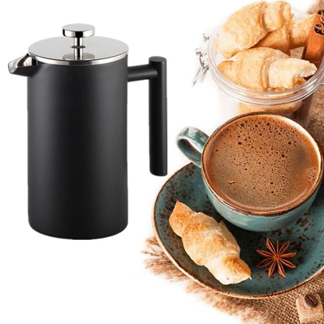 French Press Coffee Maker Stainless Steel  Stainless Steel Coffee  Percolator Pot - Coffee Pots - Aliexpress