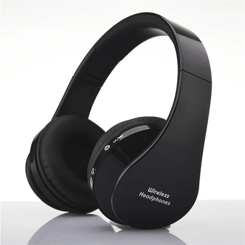 Беспроводная Bluetooth гарнитура стерео аудио DVD Mp3 Музыкальная гарнитура Bluetooth гарнитура для iPhone смартфона - Цвет: black