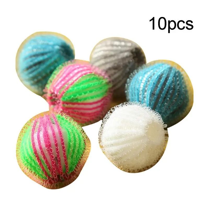 10pcs Magic Pet Hair Removal Laundry Ball Grabbing Lint Fluff Cleaning Remover