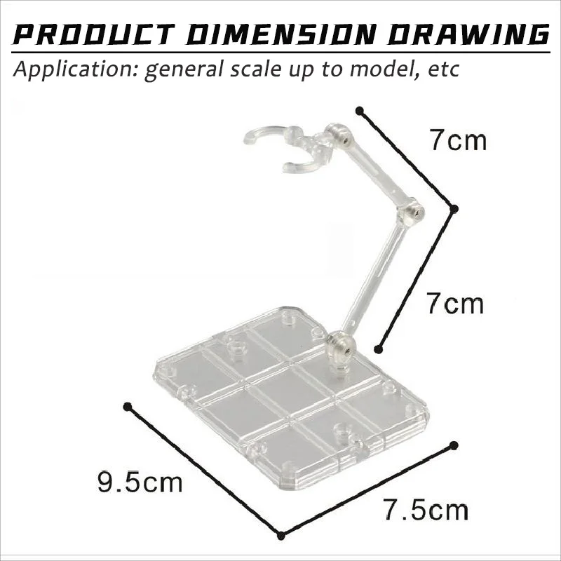 10 Pcs Action Figure Base Suitable Display Stand Bracket for 1/144 1/100  Hg/rg Sd Rabot/animation Stage Act Suit