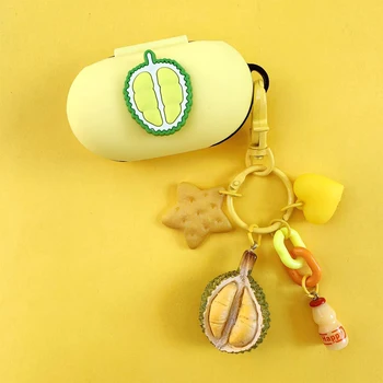 

Cute Funny Fruit Silicone Cover for Samsung Galaxy Buds / Buds+ Plus 2020 Case Charging Box Case Bluetooth Earphone Protect case