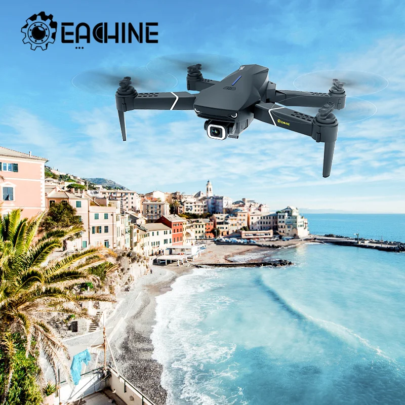 Eachine-Dron plegable E520S RC, WIFI, FPV, 4K, 1080P, HD, cámara profesional gran angular, RTF, 3 días de llegada