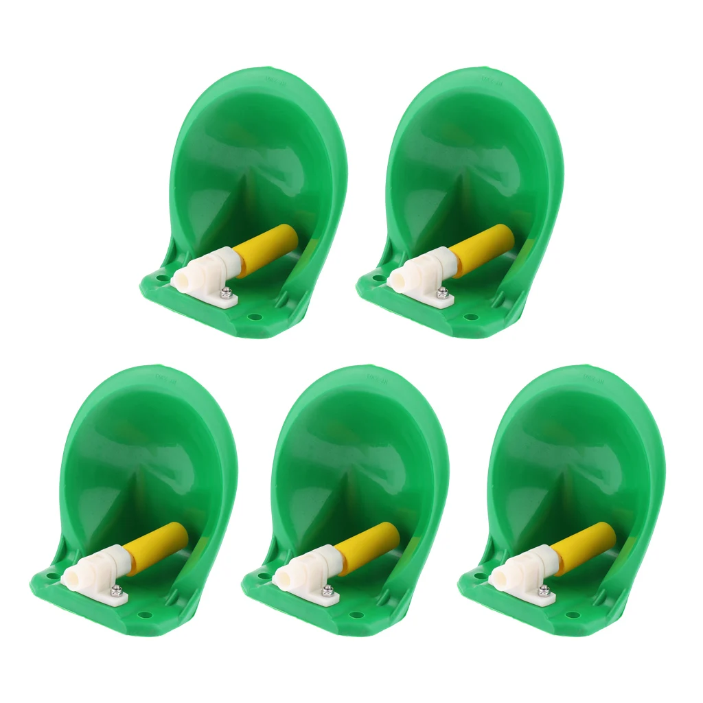 

5 Pieces Plastic Automatic Waterer for Horses, Cows, Goats and Other Live Stock Suits for 20mm Pipe