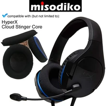 Misodiko сменные амбушюры подушки и оголовье для HyperX Cloud Stinger Core Игровая гарнитура, сетка с памятью поролоновые насадки для наушников