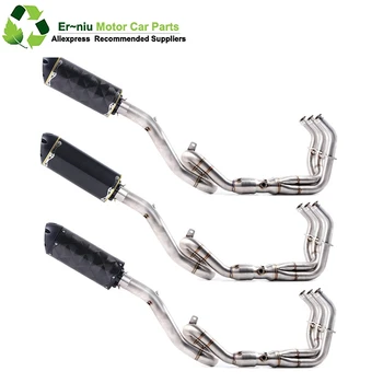 

Motorcycle Exhaust Muffler Escape Carbon Middle pipe Full System Slip-On For yamaha Tracer 900 MT-09 FZ-09 MT09 FZ09 2014-2017