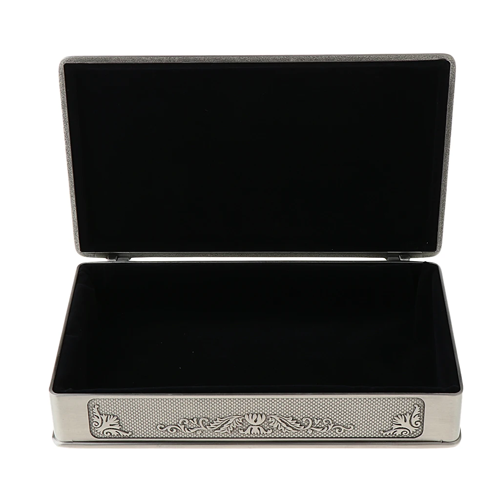 Женская винтажная металлическая коробка для драгоценностей брелок для хранения Органайзер нагрудное кольцо чехол