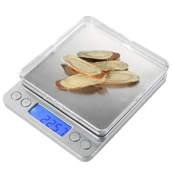 

Silver High Precision Multifunctional Digital Kitchen Scale With USB Charge Food Scale Electronic Kitchen Weight LCD Backlight