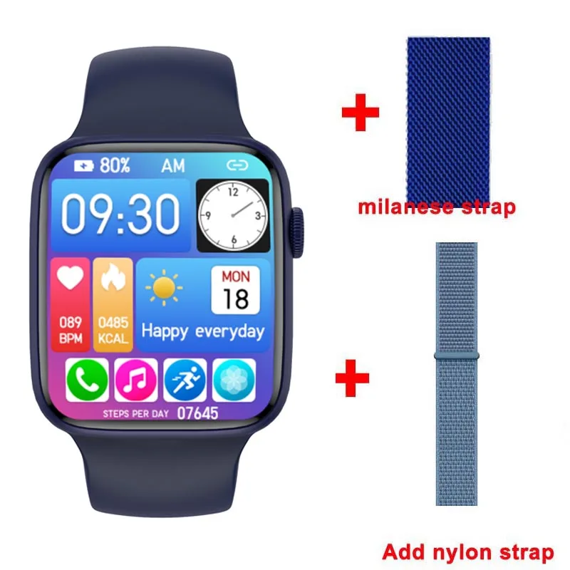 Original iwo DT7+ Smart Watch Series 7 NFC Function Bluetooth Call Ai Voice Assistant GPS Wireless Charger DT7 Plus Smartwatch 