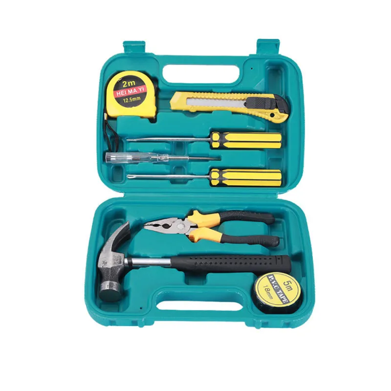 

DS185 9pcs Professional Hardware Tools Set Accessory Repair Home Tool-Box Kits Herramientas Para Carpinteria Hand Tool Sets
