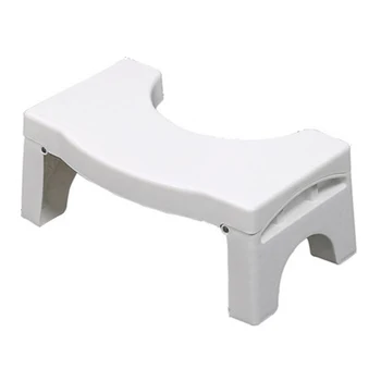 

Crouch For Kids Foot Multifunction Bathroom Aid Portable Potty Toilet Stool Home Round Squatting Folding Non Slip Plastic