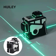 12 линия лазерный нивелир вращающийся самовыравнивающийся для дома и улицы 3D зеленый лазер формата Blue-Ray линии измерительные инструменты Горизонтальный Вертикальный крест