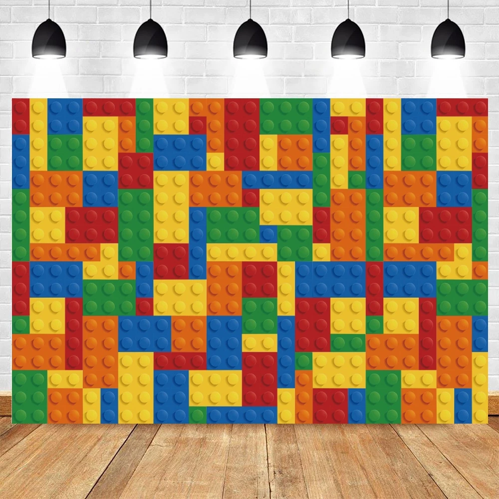 

Строительные блоки, Декорации для вечерние ринки, детский праздник, детский день рождения, вечеринка, украшение торта, настольные плакаты