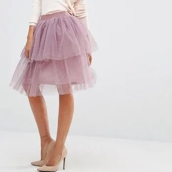 

Short A-line Skirts Layered 2020 Summer Party Prom Girls Simple Night Club Short Skirts