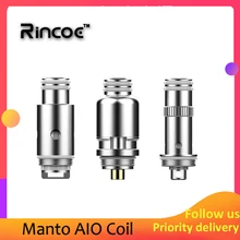 Электронная сигарета Rincoe Manto AIO катушка 0.3ohm сетка/1.2ohm Обычная/RBA одна катушка Vape ядро для Rincoe Manto AIO 80W комплект