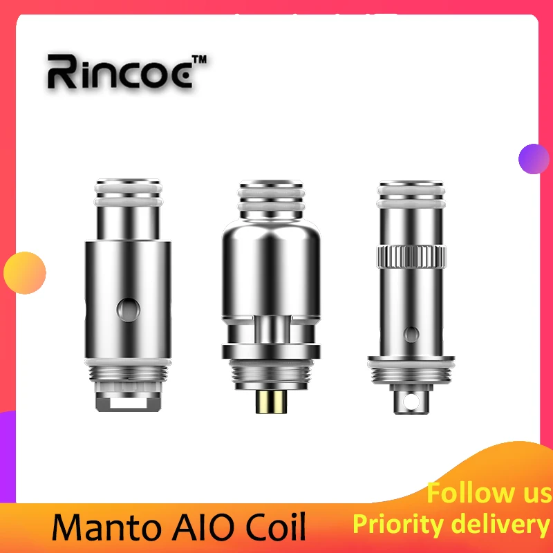 Электронная сигарета Rincoe Manto AIO катушка 0.3ohm сетка/1.2ohm Регулярные/RBA одна Vape ядро