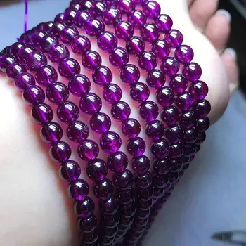 

Natural Brazil purple teeth Three-Circle Bracelet women's stone bracelet