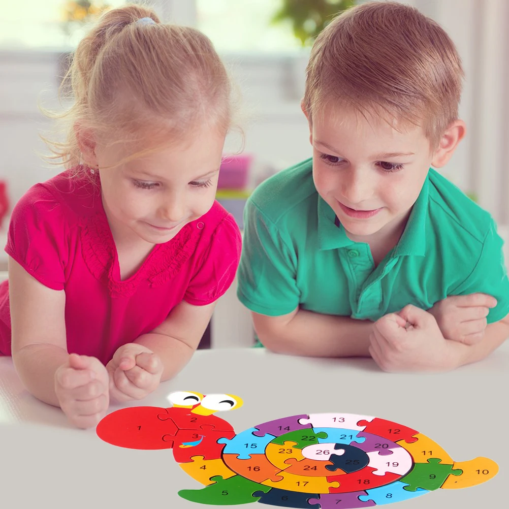 Детские пазлы деревянные детские игрушки игрушка montessori мозга навыки Обучающие игрушки игры обмотки Улитка деревянные игрушки для детей 3D головоломки