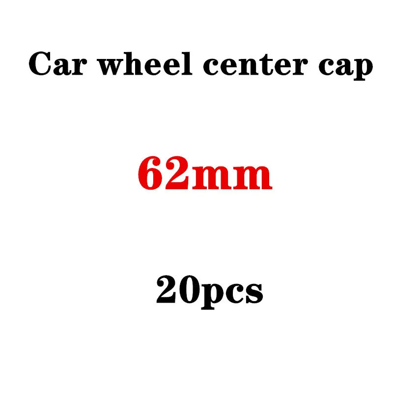 20 шт. 62 мм черный серебристый колпачки для автомобильных колес ступицы Эмблема