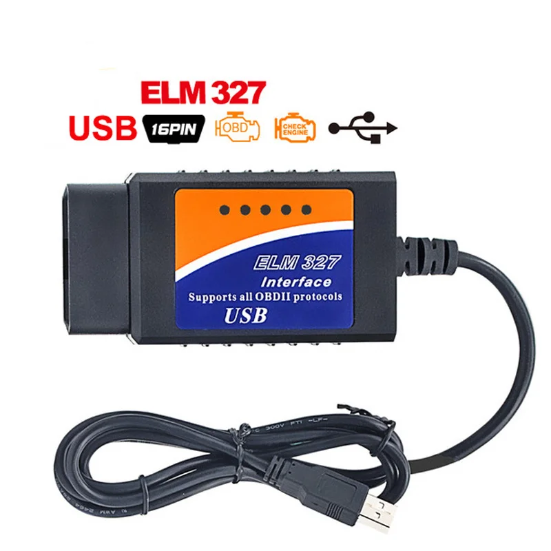 Автомобильный диагностический сканер ELM327 USB OBD2 новейшая версия V2.0 OBDII |