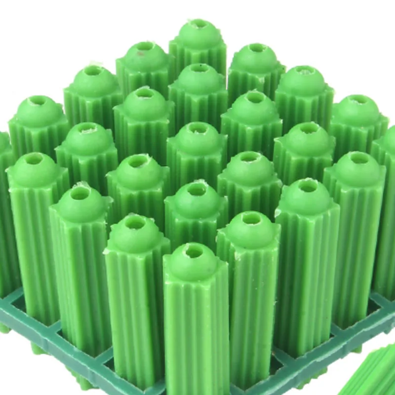 Plastic Expansion Pipe 100pcs M6 M8 Wall Plug Rubber Anchor Plug Self Tapping Screw Expansion Tube expansion plugs