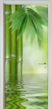 3D Door Sticker Mural Wallpaper Modern Poster Stone Candle Flower Self Adhesive PVC Waterproof Decal Renovation Home Decoration - Цвет: Door LXR5795-16