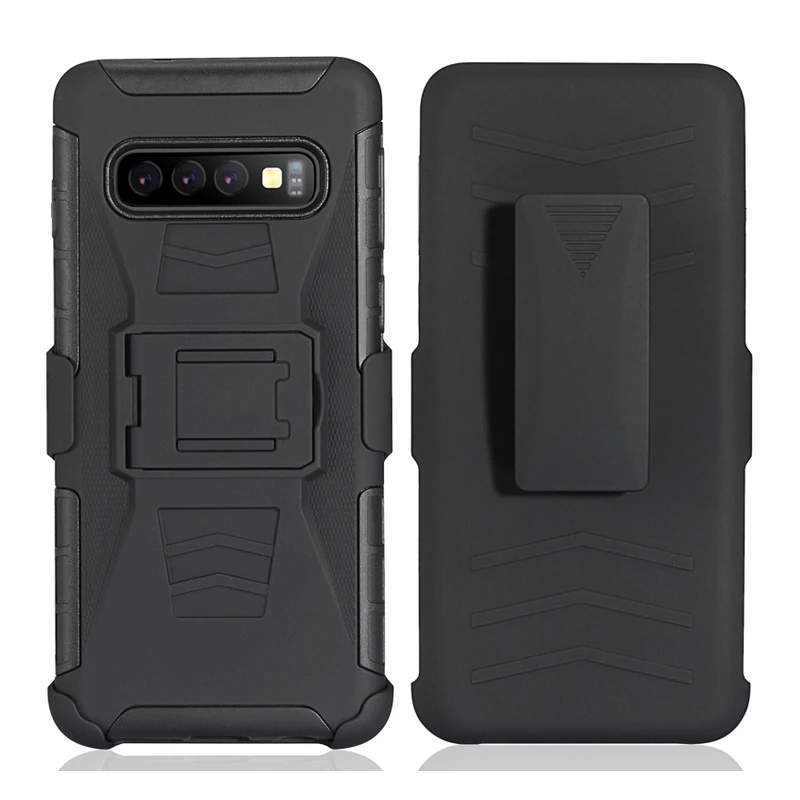 Для samsung Galaxy S10e S10 S9 S8 Plus S7 S6 edge Future armor, противоударный Гибридный жесткий чехол с зажимом для ремня, Противоударная задняя крышка