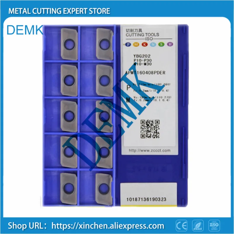 10 шт. ZCC APMT160408PDER YBG202 ZCC.CT для BAP400R 400R | Инструменты