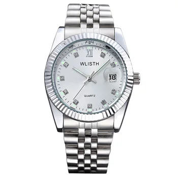 

WLISTH Folding Clasp With Safety Alloy Stainless Steel Business Men Watch Waterproof For Quartz