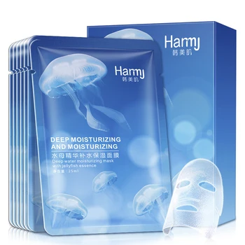 

10 Pieces Jellyfish Hydrating Mask Shrink Pores Compact Moisturizing Silk Mask