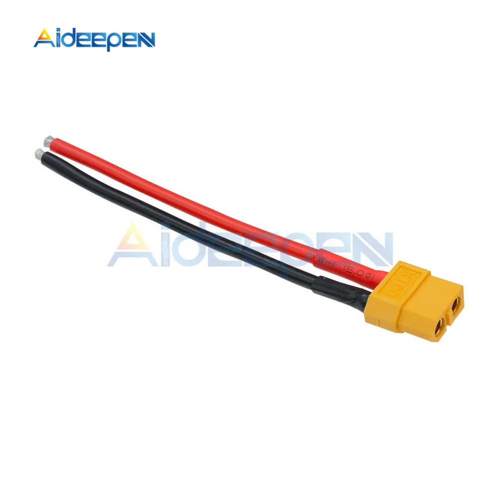 Connecteur XT60 Mâle Femelle 10cm 14AWG Silicone pour Modélisme