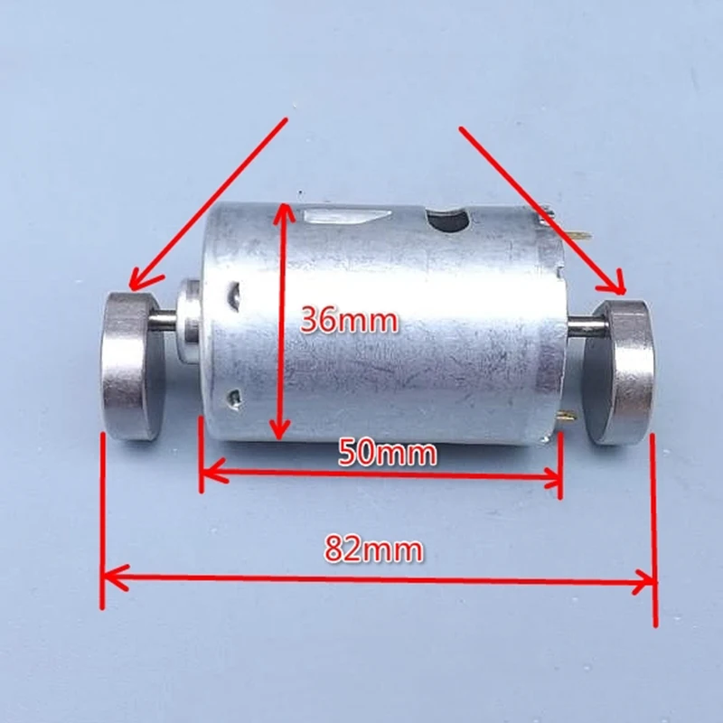 

DC 12V-24V Double Dual Head Hammer High Power Strong Vibration Vibrating Mini RS-555 Electric Motor DIY Toy Massager