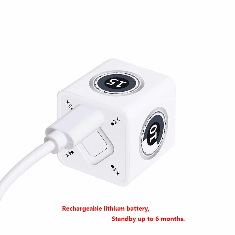 AMINNO Timecube Timer Kitchen Cube Timer Аккумуляторная Стильный Мини Рубик Таймер 1-100 Минут тайм-менеджмент, Встроенный гироскоп