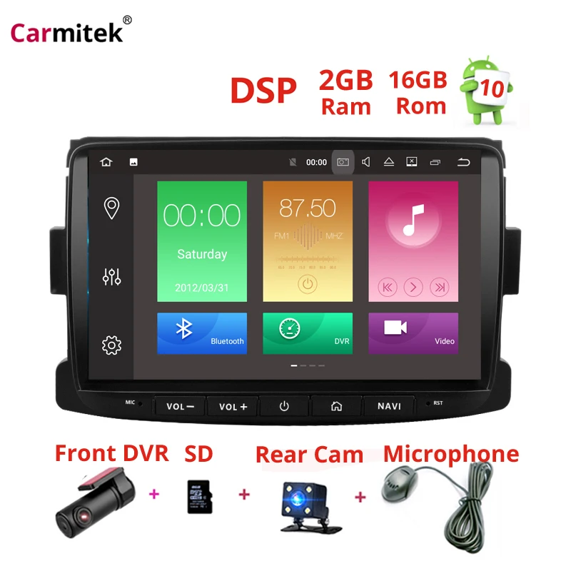 DSP Android стерео автомобильный gps Радио мультимедийный плеер для Dacia Sandero Duster Renault DOKKER Captur Lada Xray Logan магнитофон