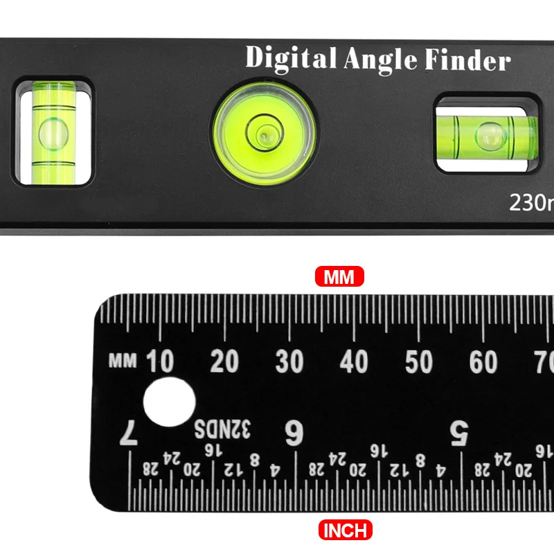 230mm 4in1 digital protractor angle ruler spirit level universal level ruler woodworking angle 360 degree angle protractor 3