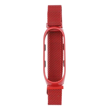 

Smart Watch Strap Metal Stainless Steel Strap for Xiaomi Mi Band 4 Wrist Strap for Xiaomi Miband 3 4 Bracelet for Mi Band 4 Red