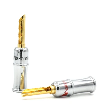 

10pcs Nakamichi Banana Plug ,Connector Gold Plated Speaker CF-BFA plug
