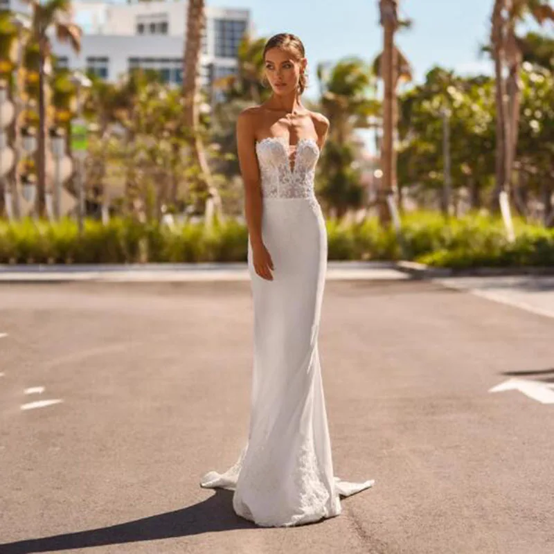 期間限定送料無料 Lorie Boho レースの人魚のウェディングドレス ケープピンセット付きの結婚式の服 人気再入荷 Dhis Pnlp Sn